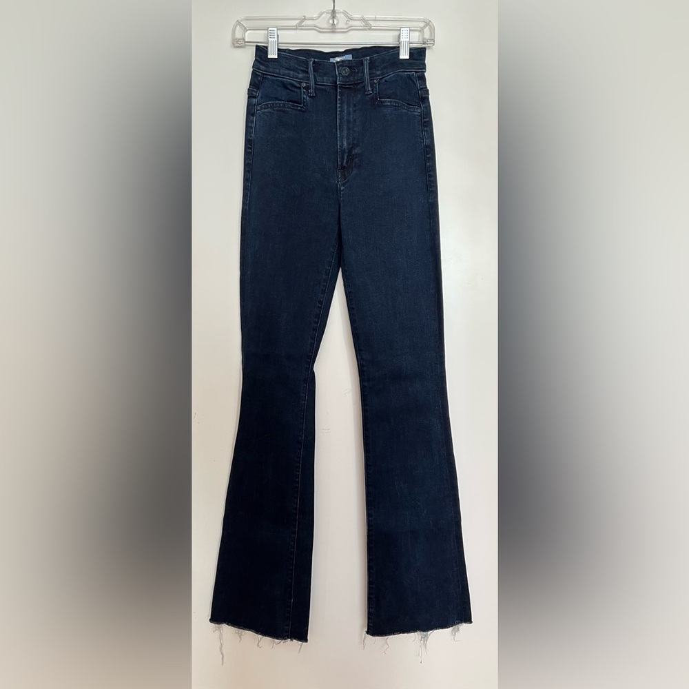 MOTHER high-waisted mini flare jeans sz 25